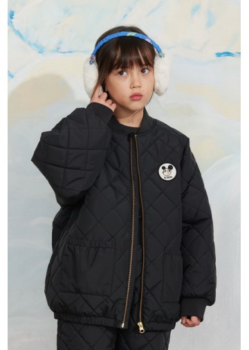 Ritzratz Patch Quilted Puffer Jacket
