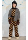 Chess Check Knitted Trousers