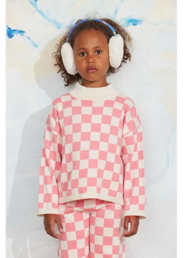 Chess Check Knitted Sweater