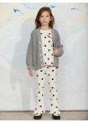 Dots AOP Dog Flared Trousers
