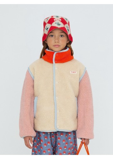 Color Block Sherpa Jacket