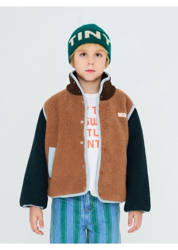 Color Block Sherpa Jacket