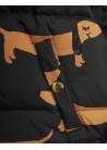Dog AOP Hooded Puffer Jacket