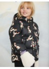 Rabbits AOP Hooded Puffer Jacket