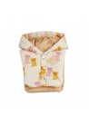 Kittens AOP Faux Fur Collar Puffer Jacket