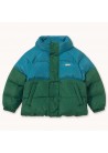 Color Block Short Padded Jacket