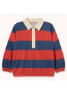 Stripes Polo Sweatshirt