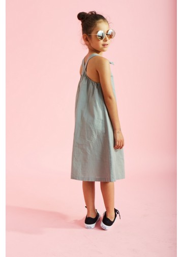dungaree dress green